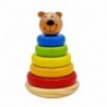 TOOKY TOY Wooden Puzzle Pyramid Teddy Bear