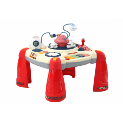 Interactive Educational Table Children's Panel Piano Space Red