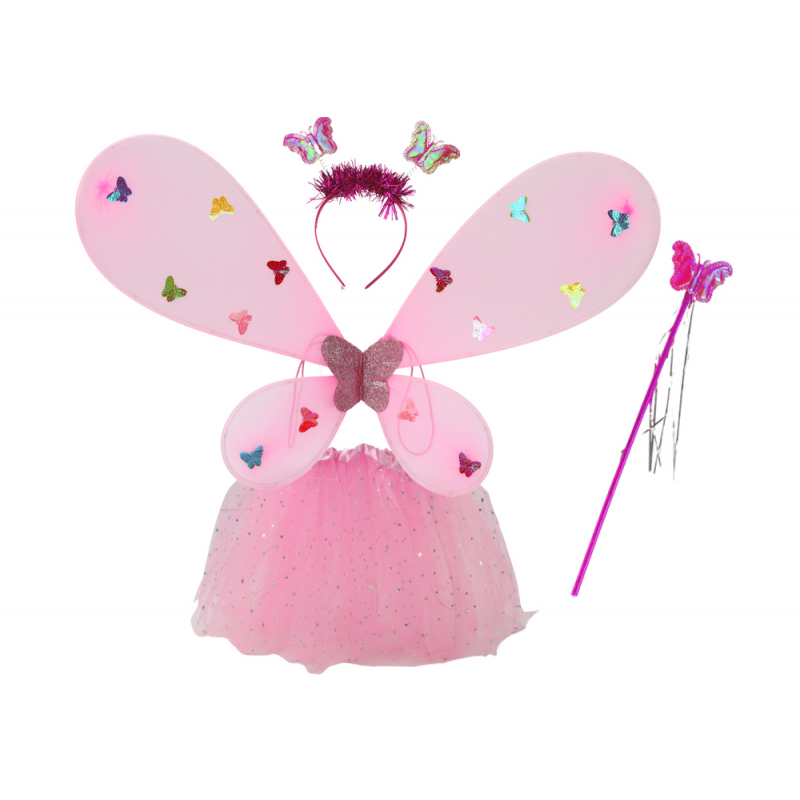Fairy Costume Butterfly Disguise Outfit Pink Wings