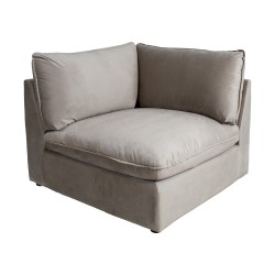 Modular sofa TEVY 1-seater corner section, beige