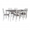 Dining set JANELLE with 6 chairs