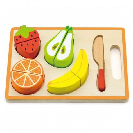 Wooden Cutting Board Set Fruit Knife Viga Toys