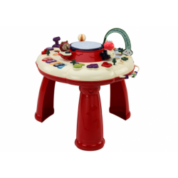 Interactive Educational Panel Table Piano Drum Red
