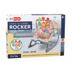 Rocking Chair Bouncer For Baby Vibration Sound Rocking Rocker Pink Lion