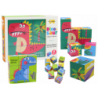 Educational Puzzle 6in1 Blocks Puzzle Cubes 6 Pictures Dinosaurs 9 El.