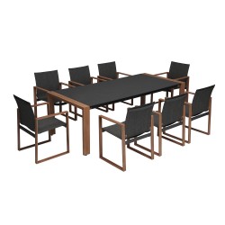 Aiamööblikomplekt DUISBURG laud ja 8 tooli