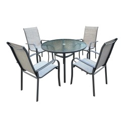 Garden furniture set EVERET table and 4 chairs