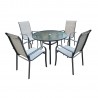 Garden furniture set EVERET table and 4 chairs