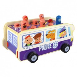 Wooden Arcade Game Dodgeball Police Bus