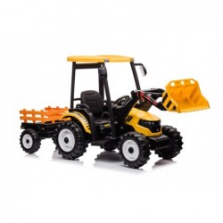 Battery-operated tractor with trailer Hercules Yellow 24V