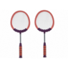 Set of 2 Badminton rackets, 2 Badminton shuttles, pink