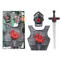 Outfit Samurai Knight Costume Set Armor Sword Wristband