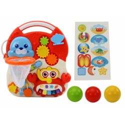 Push Toy Interactive Educational Table 2in1 Red