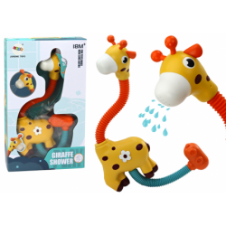 Yellow Giraffe Bath Toy Shower Sprinkler