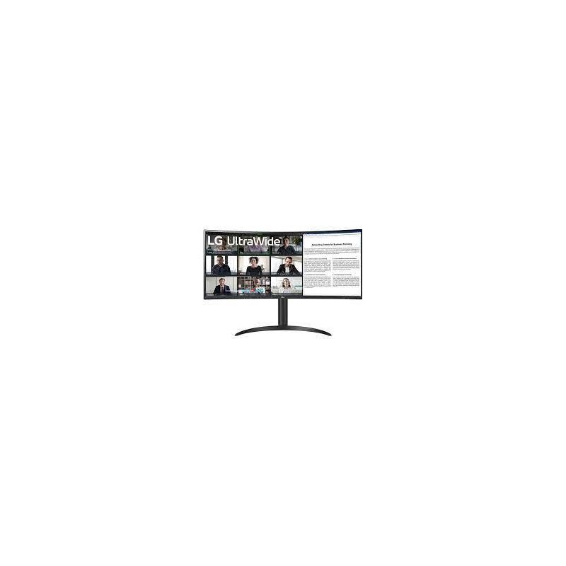 LCD Monitor LG 34WR55QC-B 34" Business/Curved/21 : 9 Panel VA 3440x1440 21:9 100 Hz 5 ms 34WR55QC-B