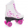 Quad Roller Skates Raven Trista White/Pink with adjustable size