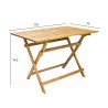 Table FINLAY 110x70xH74,5cm, acacia