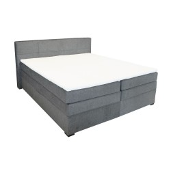 Continental bed TENNESSI STORAGE 180x200cm, grey