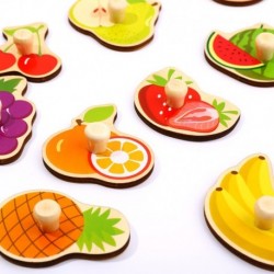 TOOKY TOY Puzzle Jigsaw Puzzle With Fruit Pins