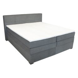 Continental bed TENNESSI STORAGE 180x200cm, grey