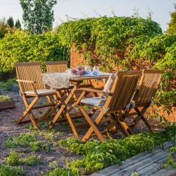 Garden furniture set FINLAY table and 4 chairs