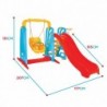 WOOPIE Playground 3in1 Slide 155 cm Swing Basketball