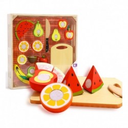 TOOKY TOY Wooden Cutting Fruit in a Box 19 pcs.