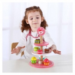 Tooky Toy Wooden Biscuits Cupcakes on a Pater 9 pcs.