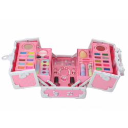 Chest Suitcase Beauty Set Jewelry Cosmetics Pink