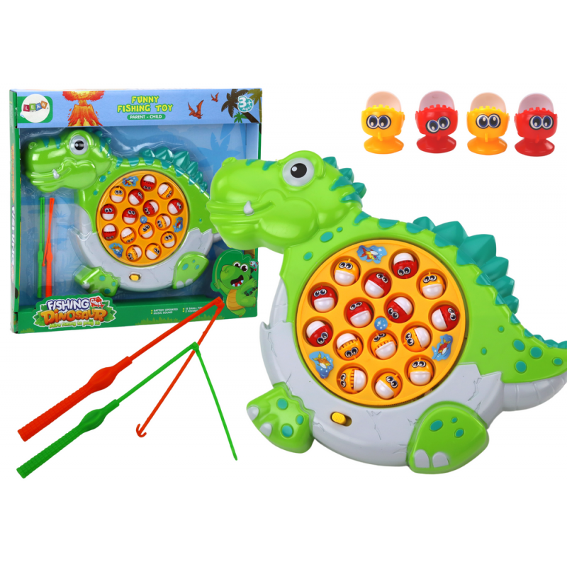 Fishing Arcade Game Green Dinosaur Board