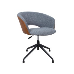 Task chair KARINA without castors, grey light brown