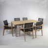 Садовая мебель NAUTICA с 8-стульев (13259) 200 250 300x100xHH76см, столешница  тик, обработка  рустикальный