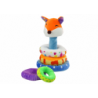 Plush Pyramid Fox Educational Mascot Colorful 27 cm