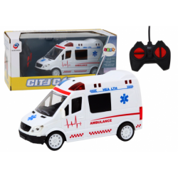 Remotely Controlled Ambulance RC Ambulance Lights Sounds White