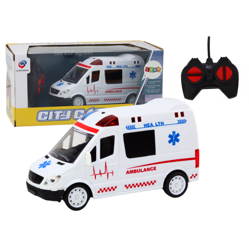 Remotely Controlled Ambulance RC Ambulance Lights Sounds White