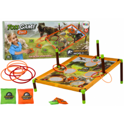 Arcade Game Bag Throw Hoop 2in1 Dinosaurs Board