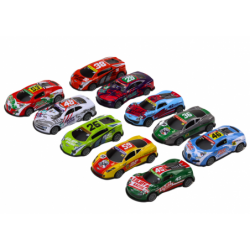 Set of Toy Cars, Spring Springs, Sports Racing Cars 1:64, 10 pcs.