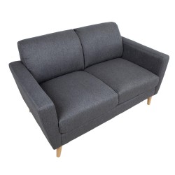 Sofa KAILI 2-seater, dark grey