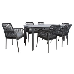 Garden furniture set BEIDA table and 6 chairs