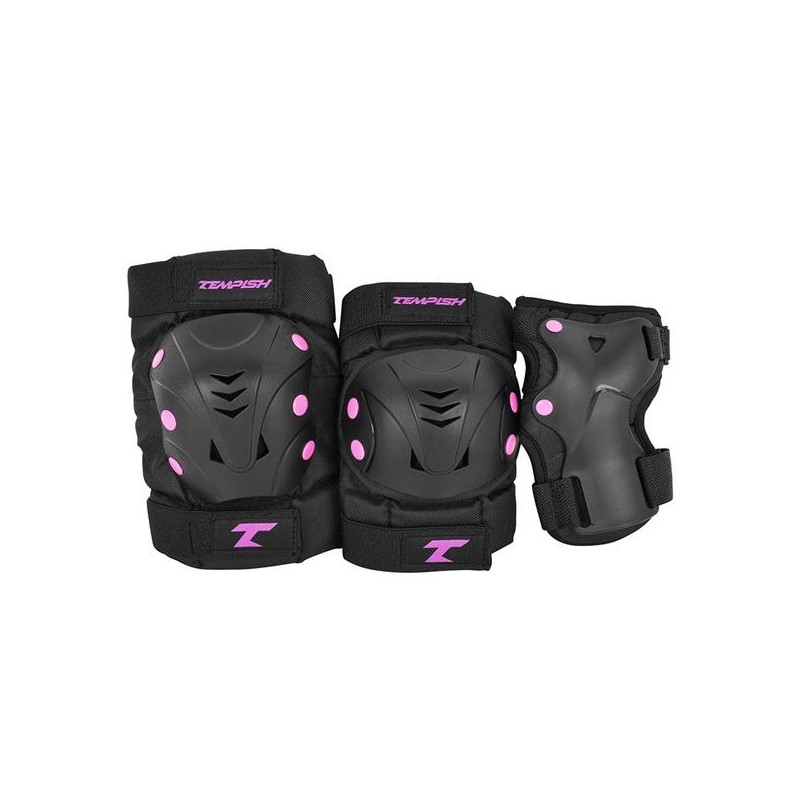 Tempish TAKY set of knee elbows and wrist protectors Pink Size M