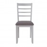 Chair JANELLE 41x49xH90cm, grey white