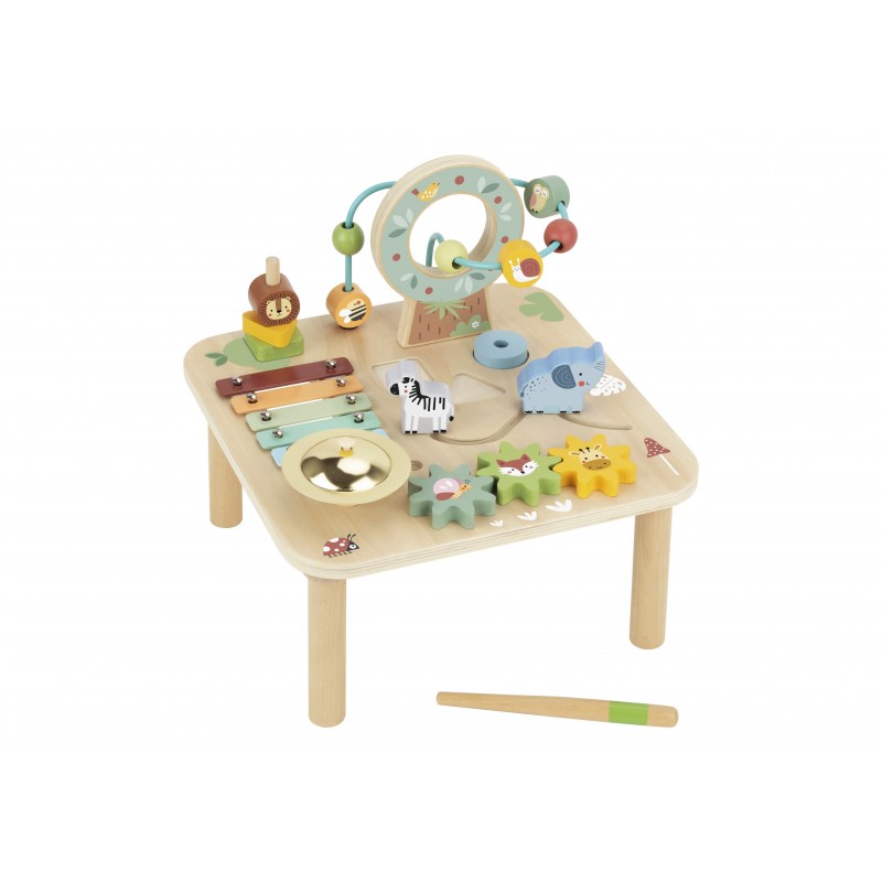 TOOKY TOY Puidust tegevuslaud Montessori taldrikud