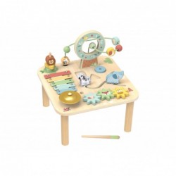 TOOKY TOY Wooden Montessori Activity Table Cymbals