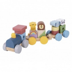 TOOKY TOY Wooden Train with...