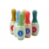 Arcade Game Set of 6 Colorful Bowling Pins