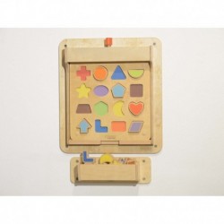 Educational Magnetic Learning Wooden Board Sorter Masterkidz Shapes