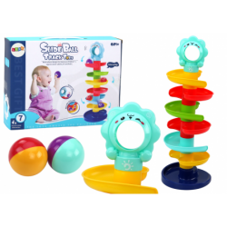 Slide Ball Run Colorful Spiral Tower