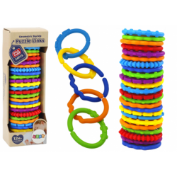 Colorful sensory bracelets for babies, 24 pieces