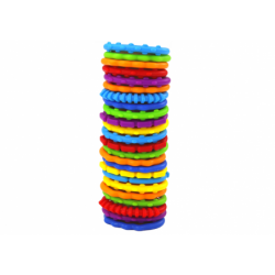 Colorful sensory bracelets for babies, 24 pieces