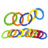 Colorful sensory bracelets for babies, 24 pieces
